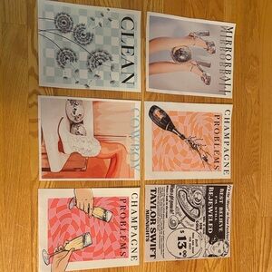 Taylor Swift Wall Posters Set of 6